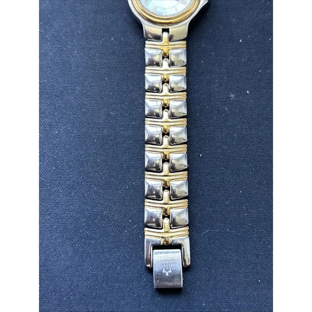 Bulova Two Tone MOP Dial Women’s Quartz Watch C876738